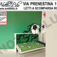 LETTO A SCOMPARSA 1p verde Materasso Omaggio