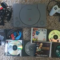 playstation 1 con giochi 