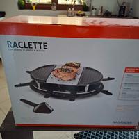 kasanova raclette ovale in pietra e acciaio 