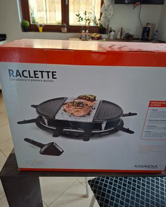 kasanova raclette ovale in pietra e acciaio 