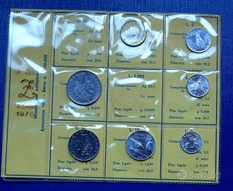 Repubblica italiana serie 1970 7 valori fdc zecca