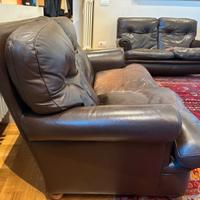 Coppia divani in pelle Poltrona FRAU (Anni 80)