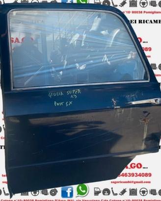 PORTIERA POSTERIORE SINISTRA SX ALFA ROMEO GIULIA 