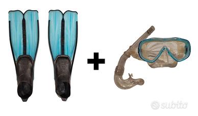 Set Cressi: pinne + maschera + snorkel