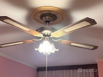 Ventilatore a pale da soffitto con luci