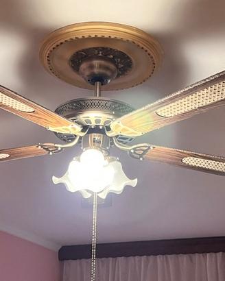 Ventilatore a pale da soffitto con luci
