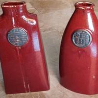 Coppia di vasi cinesi in gres invetriato