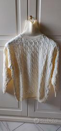 Maglione girocollo Vintage Made in Italy bianco M