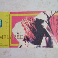 Ticket concerto Simply Red tour 1989