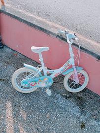 Bicicletta da bambina senza rotelle raggio 14"