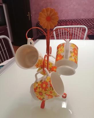 Set 4 tazze + espositore 