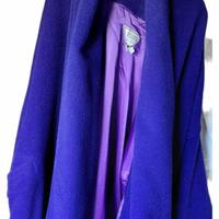 cappotto lungo vintage colore viola. VERSUS
