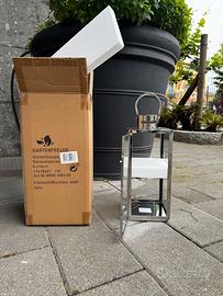 Lanterna da giardino in acciaio inox
