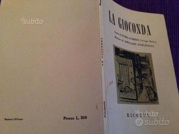 La gioconda dramma lirico Amilcare Ponchielli 1955