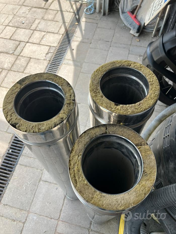 Tubo A Gomito Per Stufa Zincato, 150 Mm, 45&deg; - Ricambio Per Stufe A Legna O Pellet, Materiale Resistente, Facile Da Installare