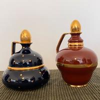 Coppia caraffe in ceramica di Deruta art decó