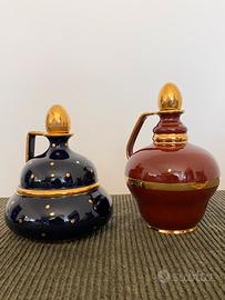 Coppia caraffe in ceramica di Deruta art decó