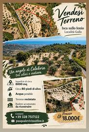 Terreno agricolo Isca Sullo Ionio 