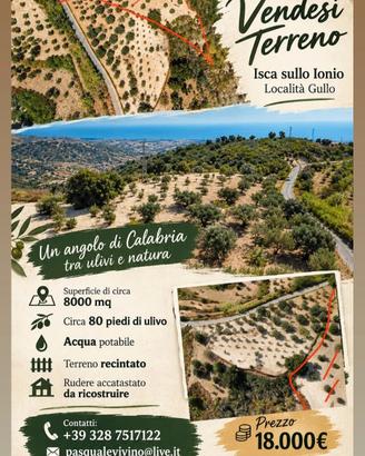 Terreno agricolo Isca Sullo Ionio 