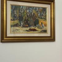 Arte uomini a caccia