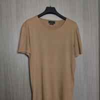 Zara t-shirt beige basic Easy Fit uomo