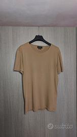 Zara t-shirt beige basic Easy Fit uomo