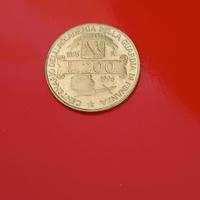 MONETA 200 LIRE 1896-1996 ITALIA G.d.f.