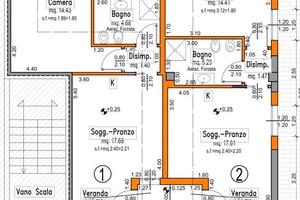 Bilocale con veranda al grezzo a Quartu S.Elena