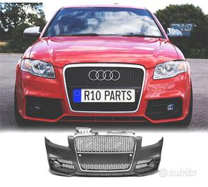 PARAURTI ANTERIORE AUDI A4 04-07 LOOK RS4 GRIGLIA 