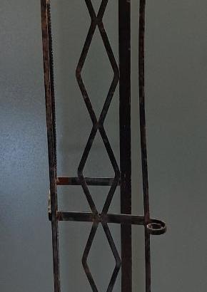 Portavaso rettangolare in ferro