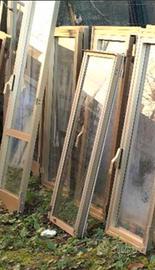 infissi porta finestra e finestra in alluminio