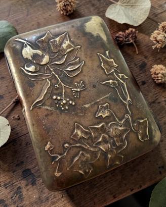 Porta sigarette antico art Nouveau fine 800