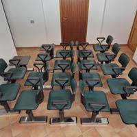 Sedie attesa Olivetti Edys design vintage