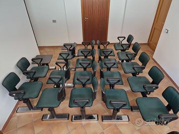 Sedie attesa Olivetti Edys design vintage