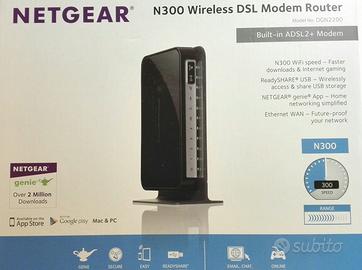 Modem Router NETGEAR N300 Wireless ADSL2+ DGN2200