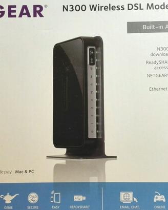 Modem Router NETGEAR N300 Wireless ADSL2+ DGN2200