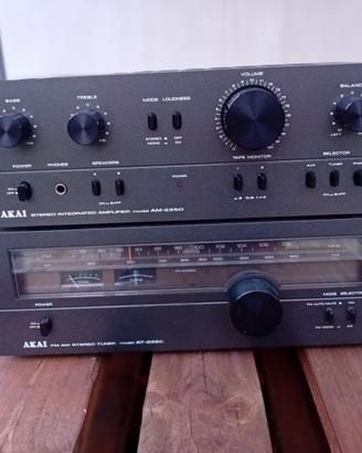 Akai sterio amplifier + stereo tuner serie 2250
