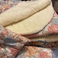 Parure in lana merino per letto matrimoniale