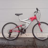 Bici MTB 24" biammortizzata 