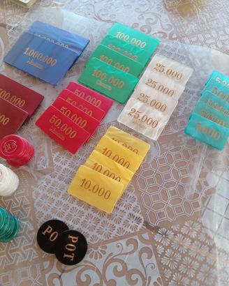 set completo fiches da gioco