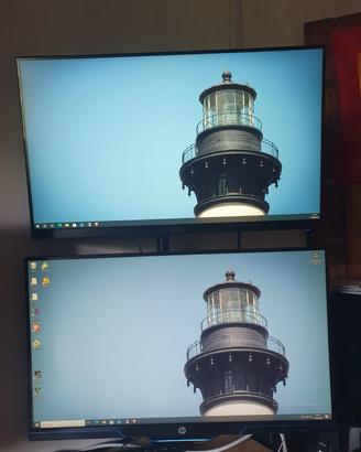 2 Monitor 27" ASUS VA27EHE + HP 27mx – Full HD