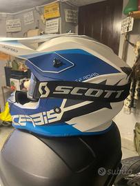 Casco Acerbis e mascherina Scott enduro/cross