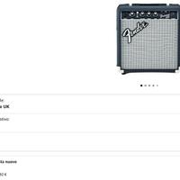 Chitarra e amplificatore fender 10 watt