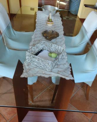 tavolo in cristallo 