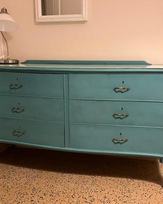 Comò anni '60 Shabby Chic