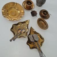 oggetti ottone, peltro ed argento vintage