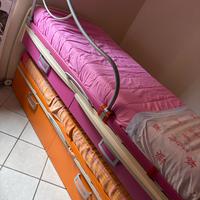 Letto moretti multifunzionale  con scrivanie