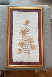 Quadro decorativo con vero papiro