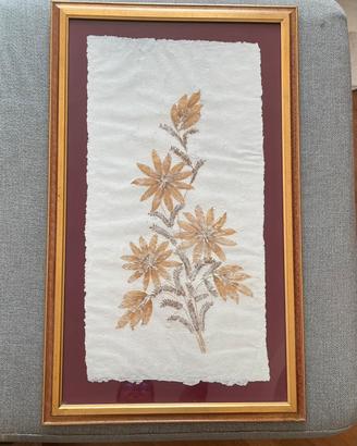 Quadro decorativo con vero papiro