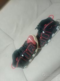 scarpe niente air rosse e nere 